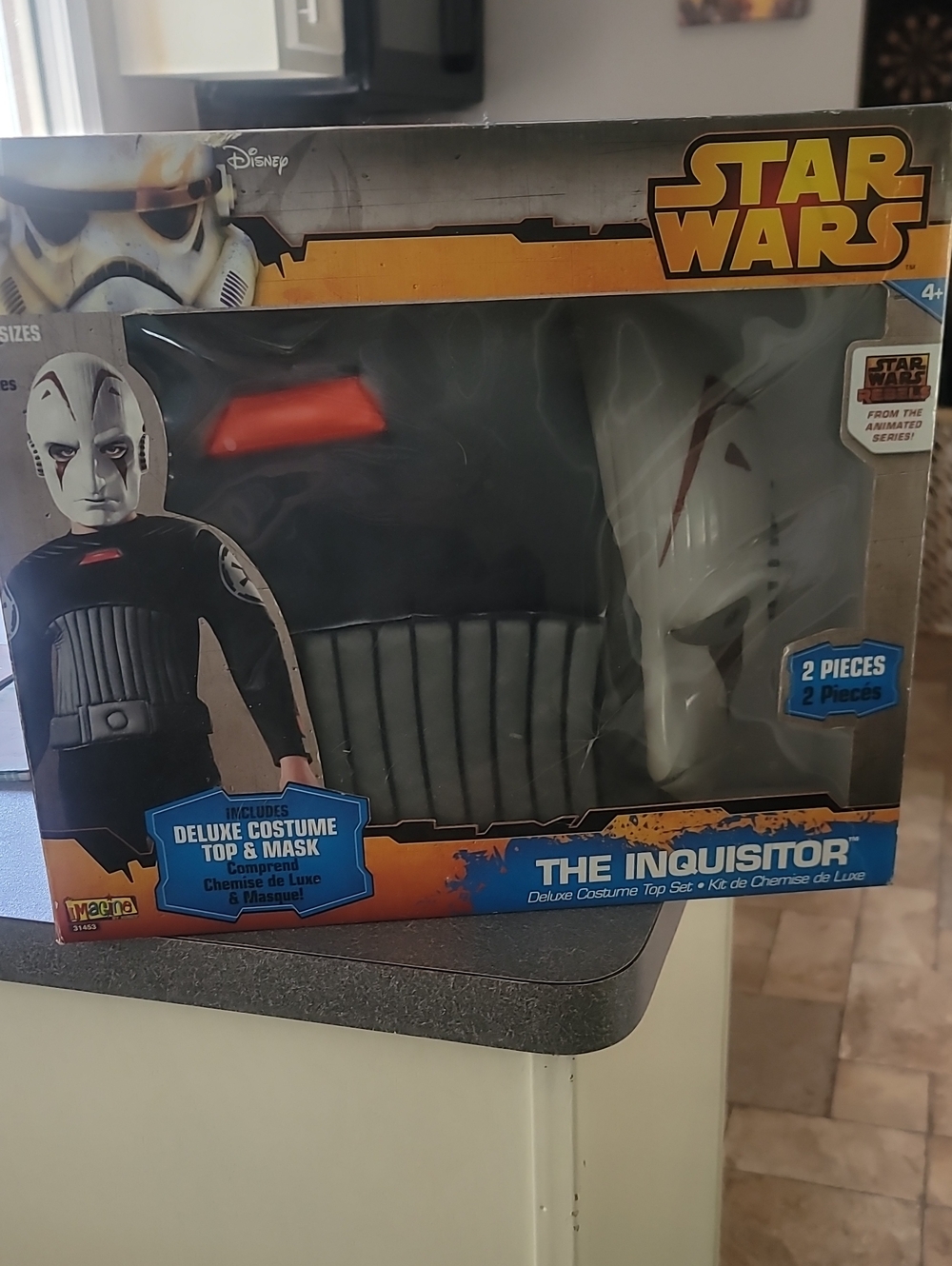 Star Wars Inquisitor Costume Set - Black, White, Red Accent